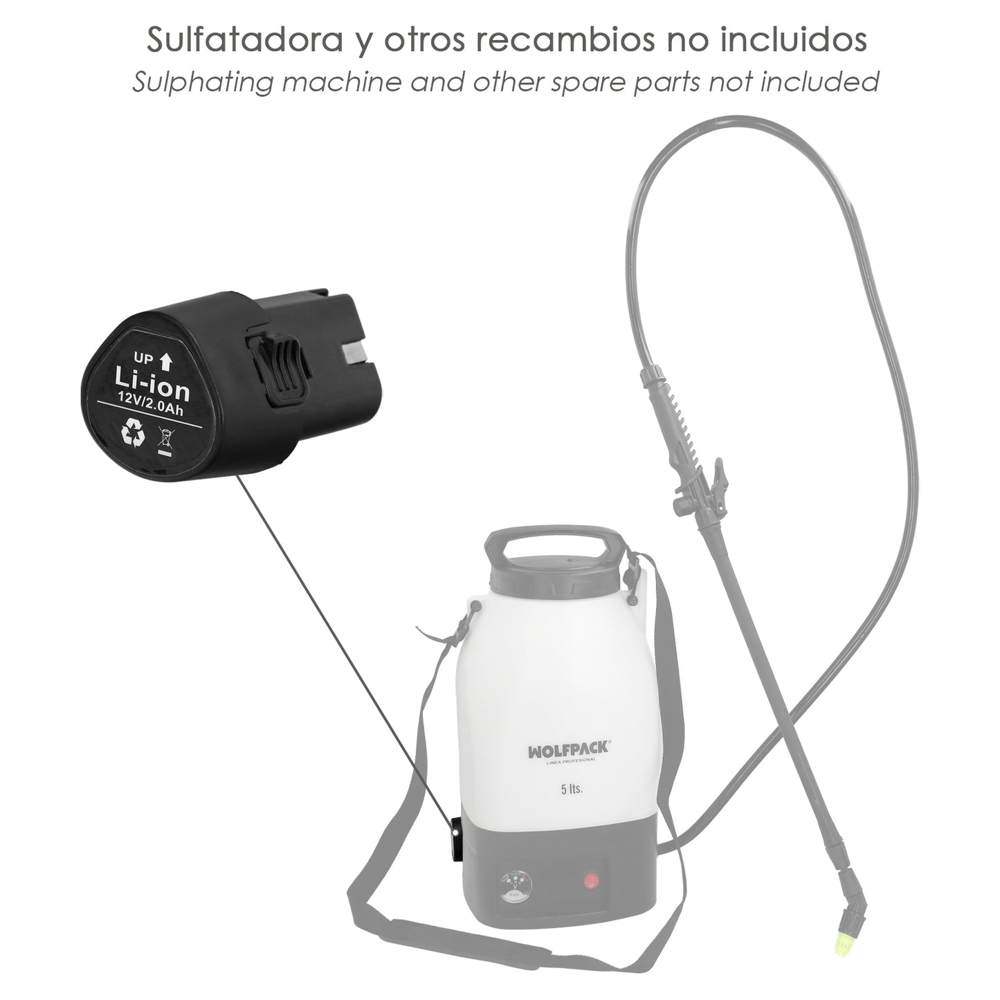 Bateria Para Sulfatadora A Batería 5 Litros 08052550