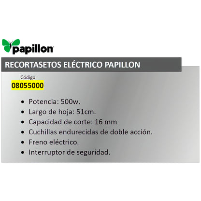 Corta-sebes Papillon 500 w. Lâmina 510mm.