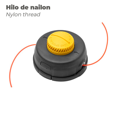 Cabezal Desbrozadora Universal Carga Exterior Con 3 Adaptadores