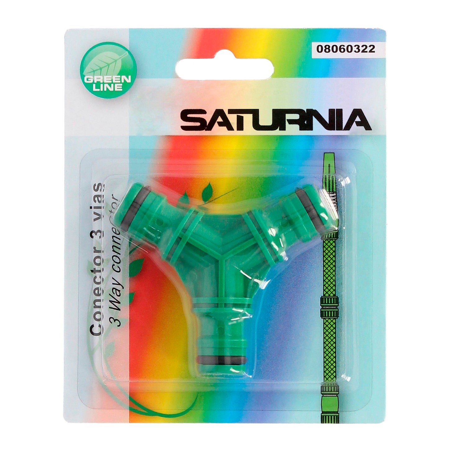 Conector de união de mangueira de plástico Saturnia
