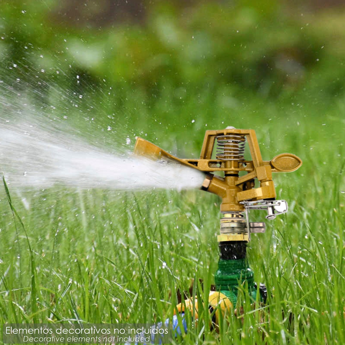 Aspersor de Irrigação Setorial Metal Ajustável 1/2" Tomada em Zinco, Irrigação de Jardim / Gramado