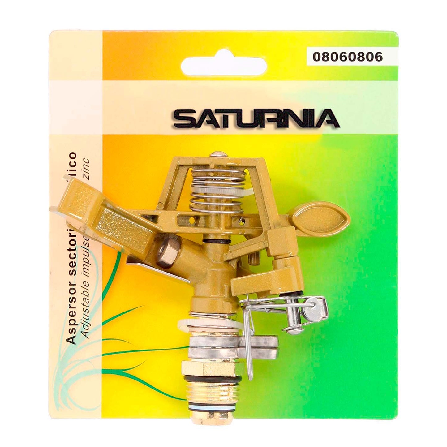 Aspersor de Irrigação Setorial Metal Ajustável 1/2" Tomada em Zinco, Irrigação de Jardim / Gramado