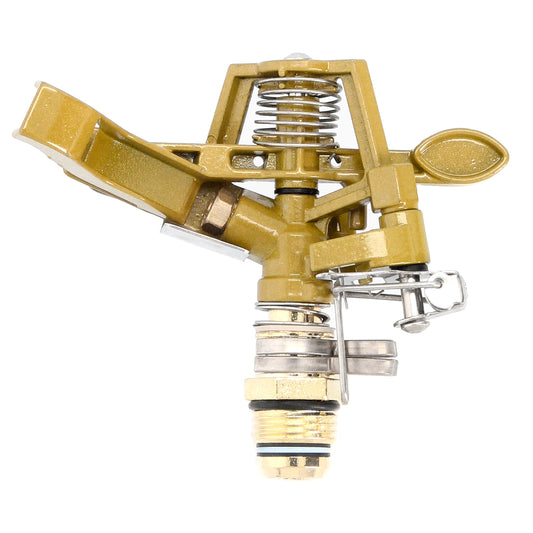 Aspersor de Irrigação Setorial Metal Ajustável 1/2" Tomada em Zinco, Irrigação de Jardim / Gramado