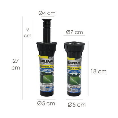 Aspersor Rotatorio Pop Up 360º