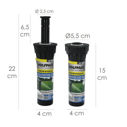 Difusor Pop Up Regulable 10cm