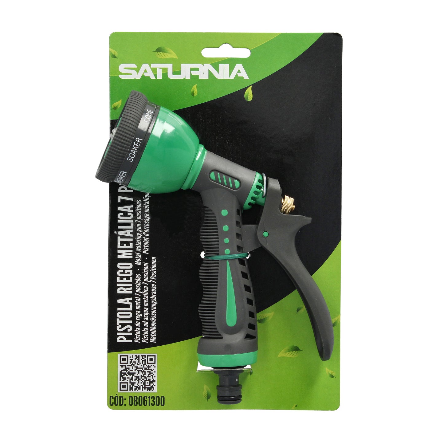 Pistola de irrigação de mangueira Metal Plus 7 posições
