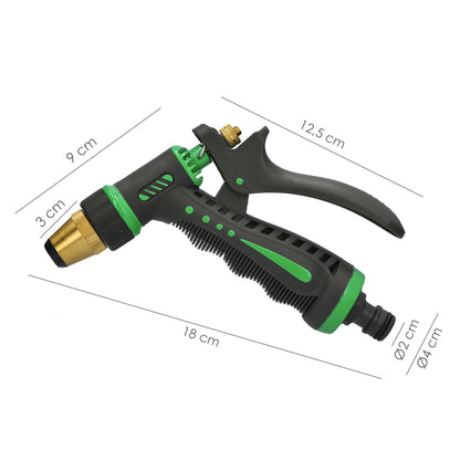 Pistola de irrigação de mangueira de metal ajustável