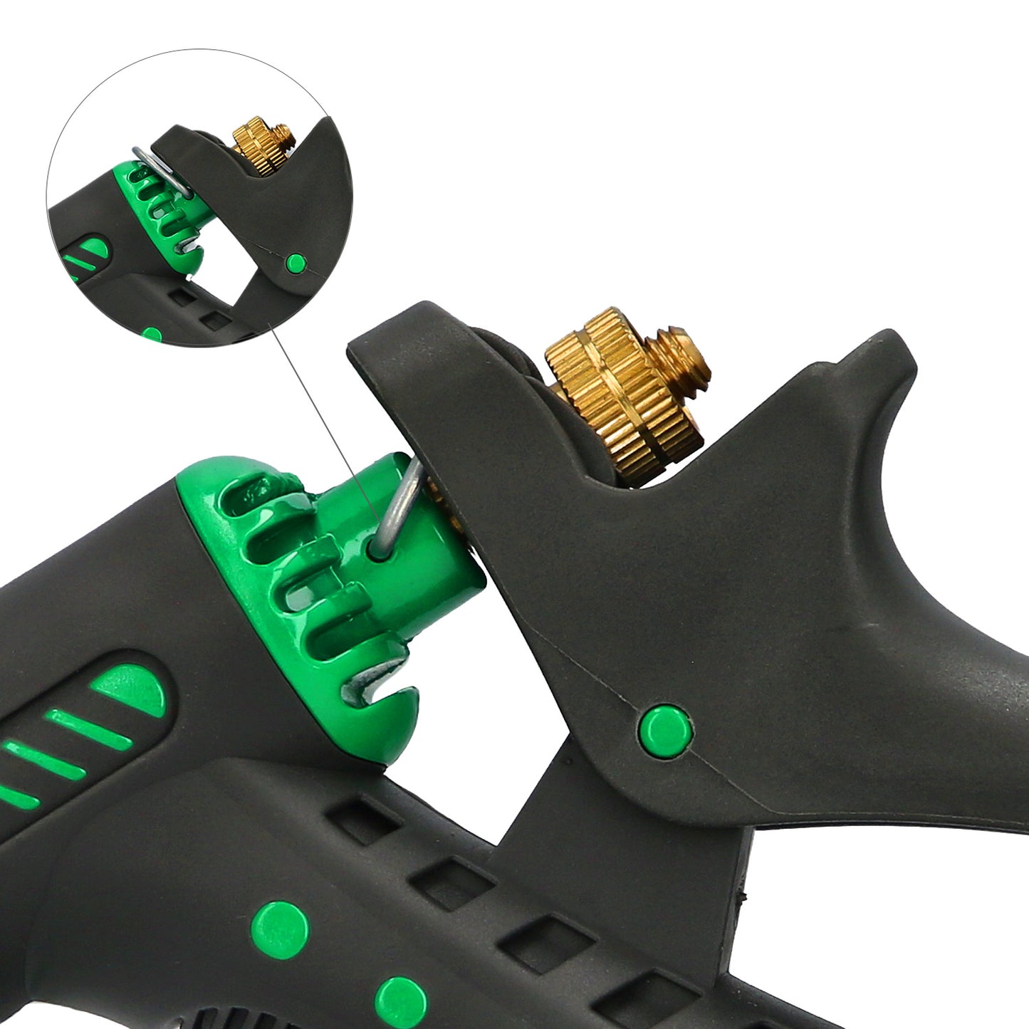 Pistola de irrigação de mangueira de metal ajustável