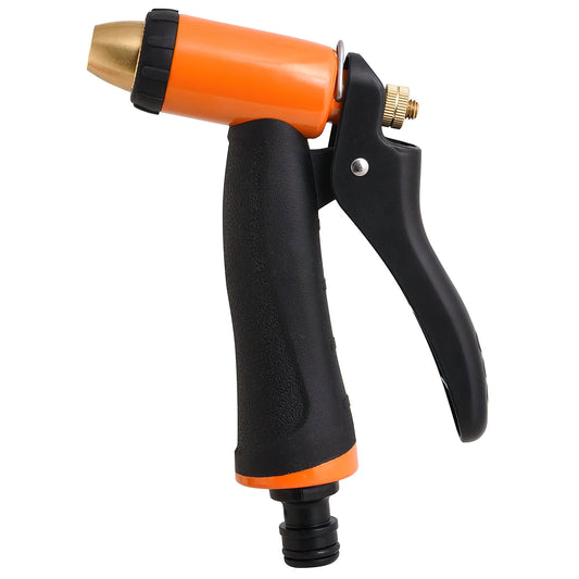 Pistola de irrigação de mangueira de metal ajustável de toque suave