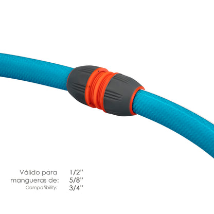 Reparador de mangueira universal 1/2" 5/8" e 3/4". Fácil de usar, plástico de toque macio.