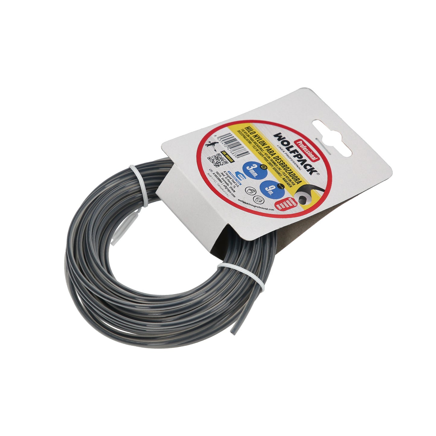 Hilo Nylon Redondo Profesional 3,0mm (Rollo 9mt.)