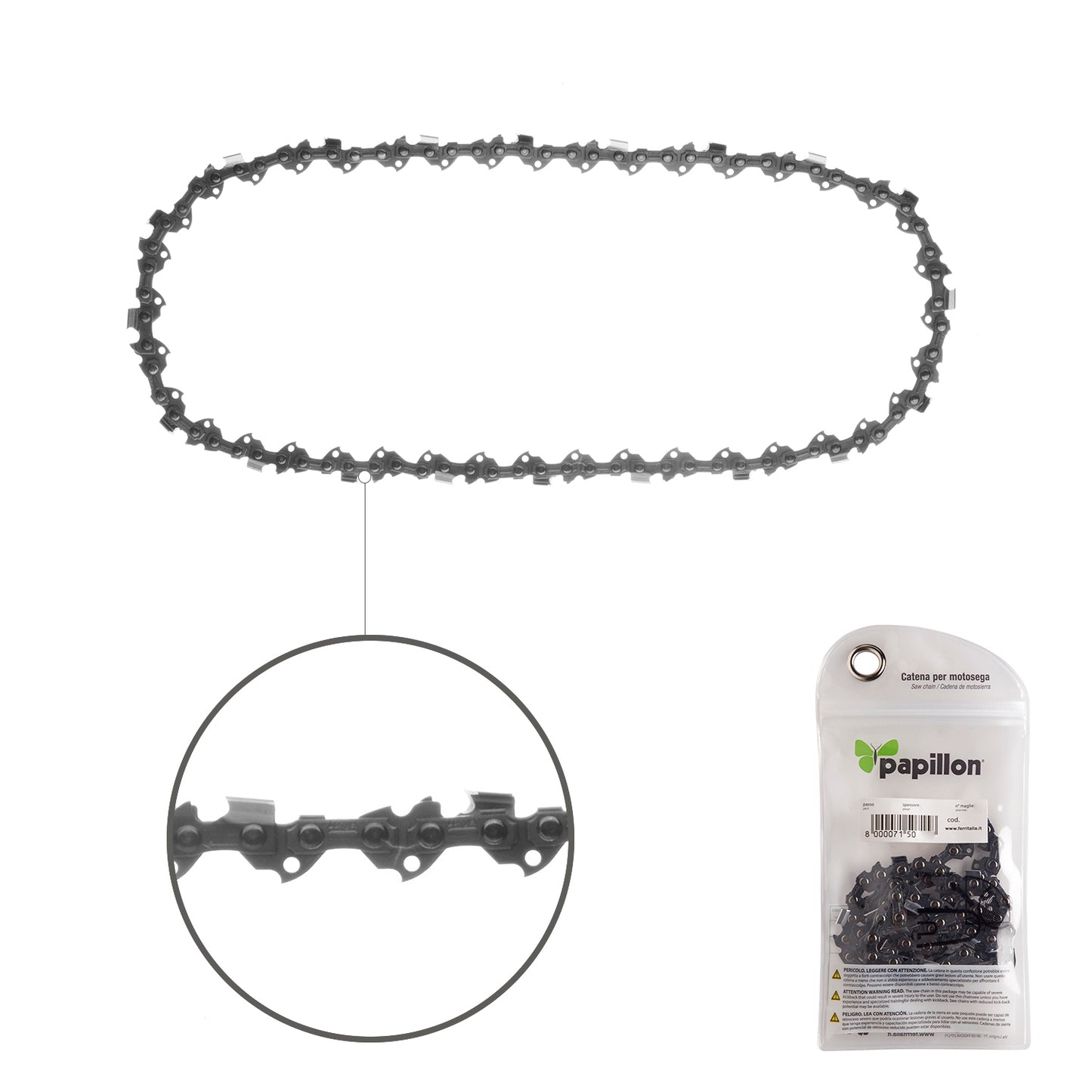 Corrente de motosserra 3/8" / 0,050" 1,3 mm. / 40 Links / 91 P