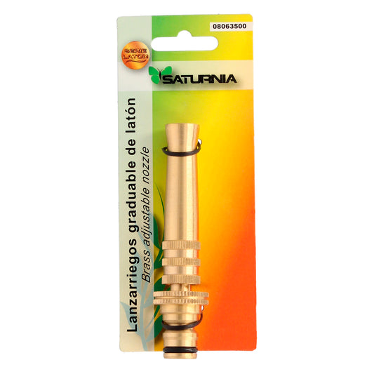 Bico ajustável para mangueiras, feito de latão