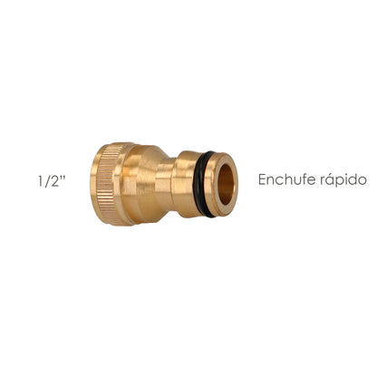 Adaptador Manguera Laton  1/2" Hembra, Adaptador Grifo, Conector Grifo A Conector Rapido