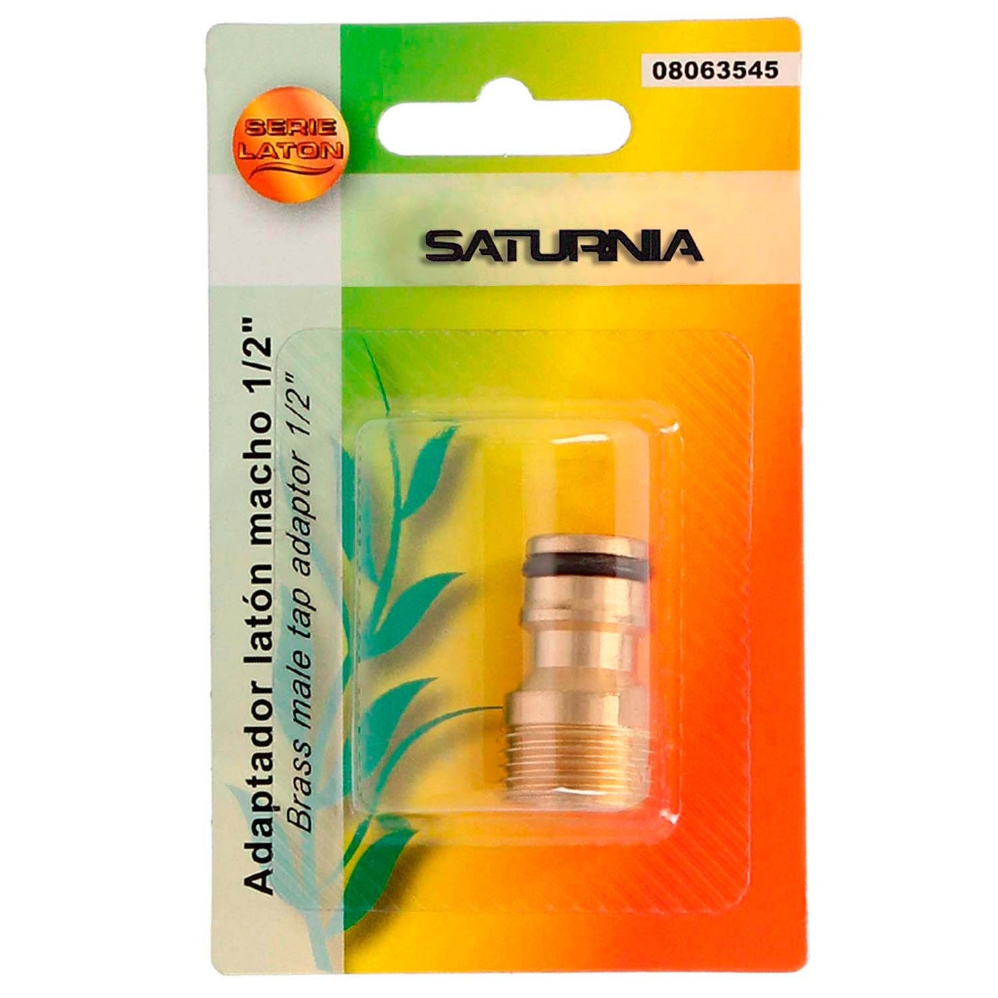 Adaptador de mangueira de latão 1/2" macho