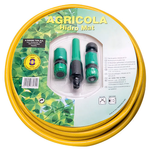 Mangueira de jardim Hidro Mat Ø 15 mm. - Rolo 5/8" 25 metros com acessórios