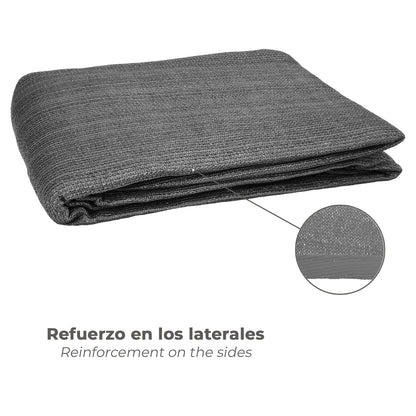 Toldo Vela Sombra Jardin Triangular 3,6x3,6x3,6 metros Gris