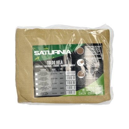 Toldo Vela Sombra Jardin Cuadrada 3,6x3,6 metros Beige