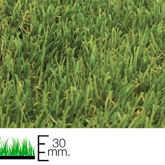 Relva sintética 30 mm. Rolo 1x5 Metros Uso Doméstico
