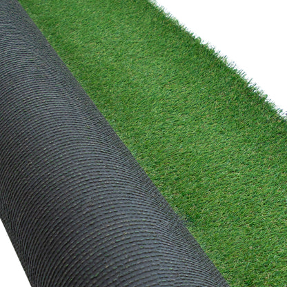 Cesped Artificial 12 mm. Rollo 2x25 metros. Césped Moqueta Para Interior y Exterior. Jardín, Terraza, Balcón. Uso Domestico