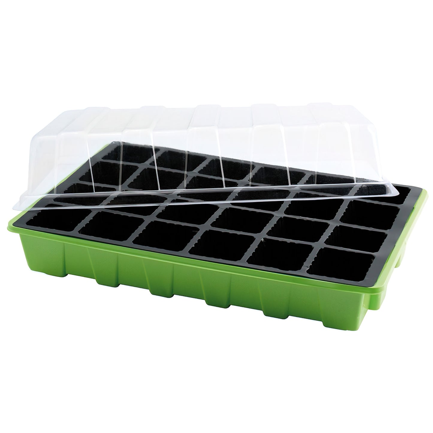Seedbed Germinação Estufa 24 Compartimentos Com Bandeja Anti-Gotejamento Conjuntos De 3 Peças Semeadura / Germinação de plantas