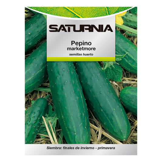 Sementes de Pepino Marketmore (5 Gramas) Sementes de Vegetais, Horticultura, Horticultura, Sementes de Jardim.