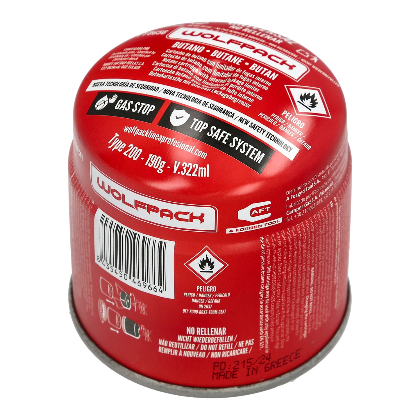 Cartucho Gas 0,190 Kg Ce En417