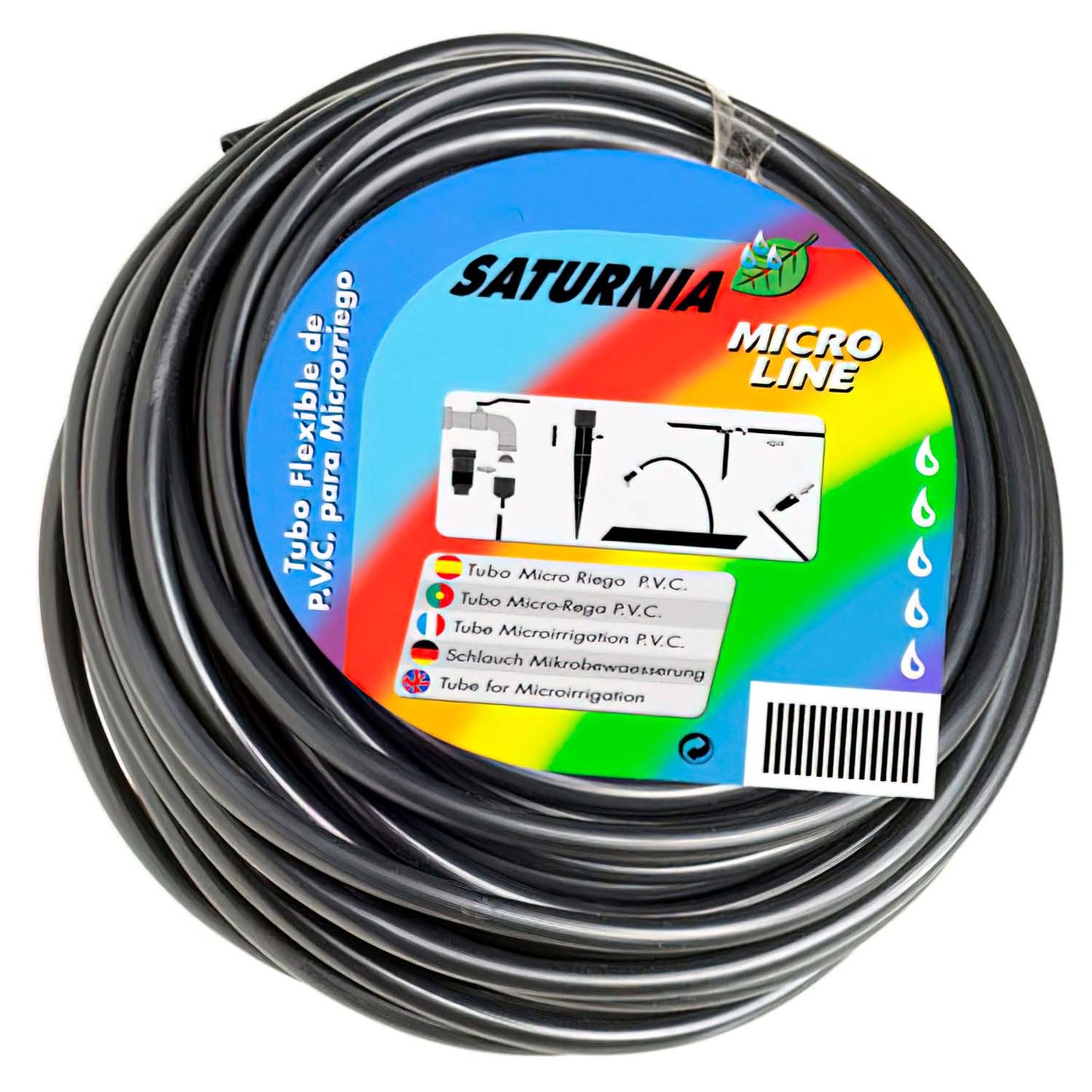 Microtubo Pvc Gotejamento (Rolo 15 Metros) Saturnia