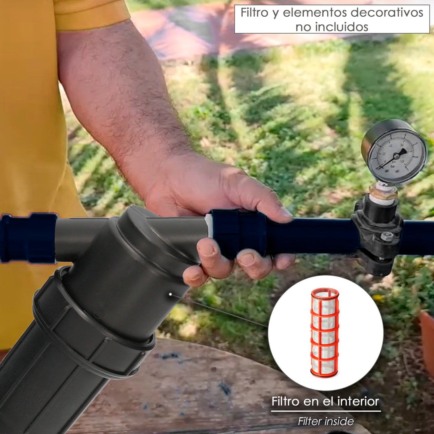 Recambio Filtro Malla 1" Para Sistema De Goteo (100 Mesh) Riego Por Goteo, Microaspersión, Riego Por Nebulizacion