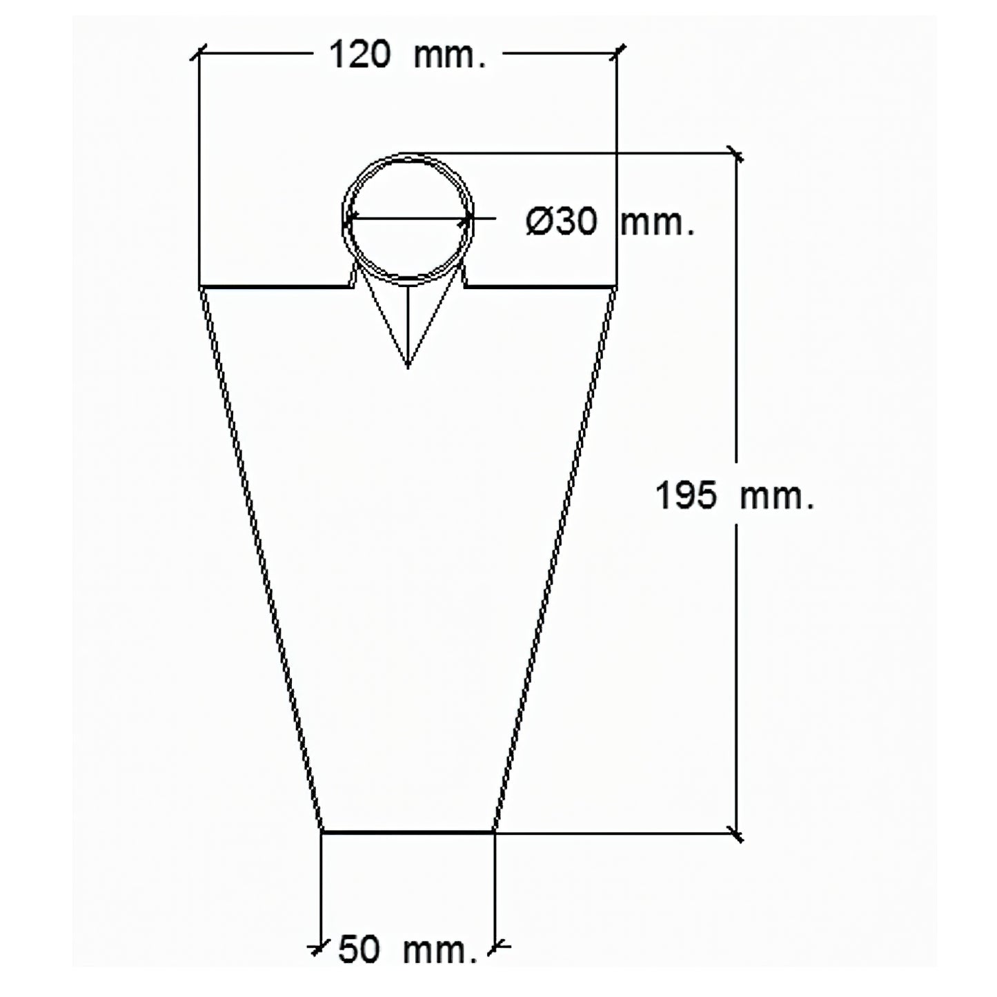 Enxada forjada sem cabo 293/450 gramas