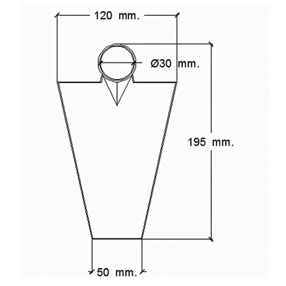 Enxada forjada sem cabo 293/450 gramas