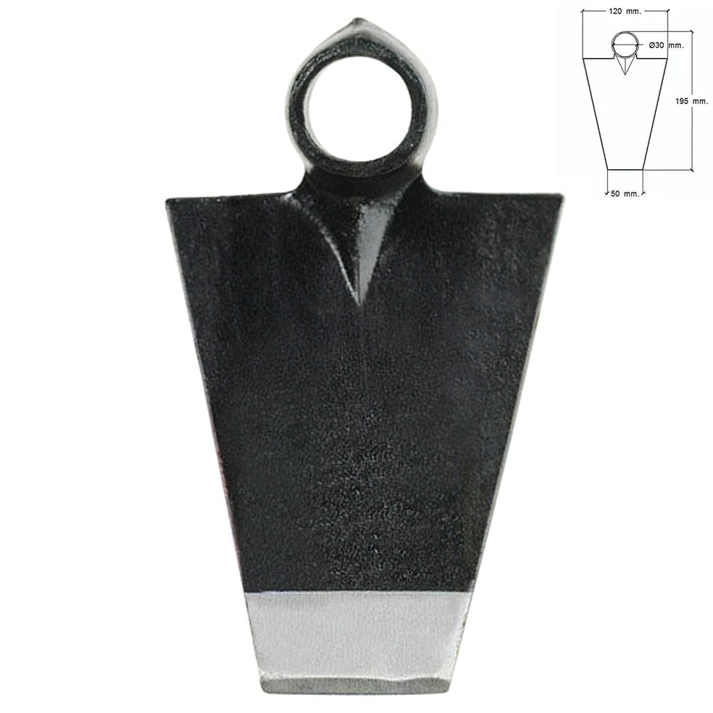 Enxada forjada sem cabo 293/450 gramas