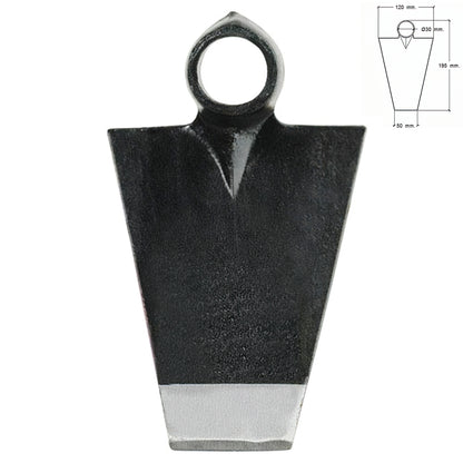 Enxada forjada sem cabo 293/450 gramas