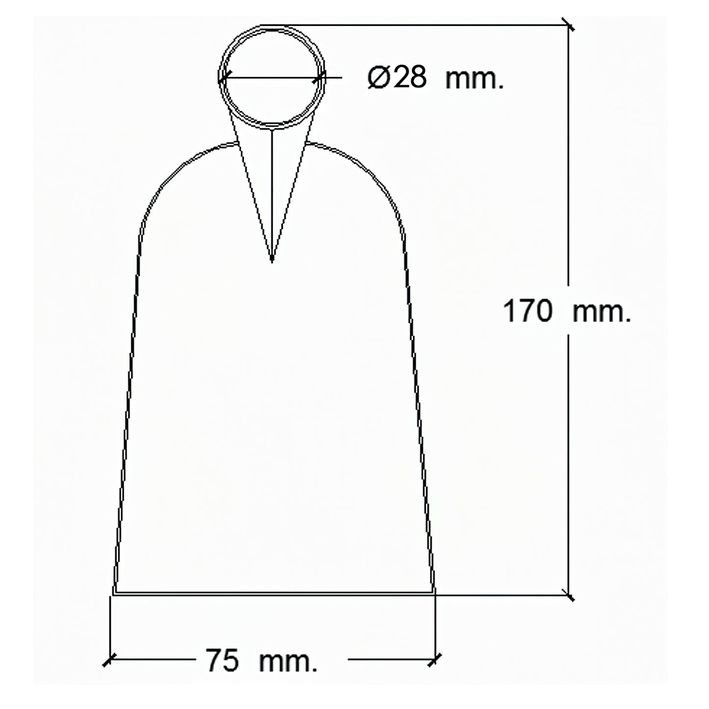 Enxada forjada sem cabo 343/400 gramas