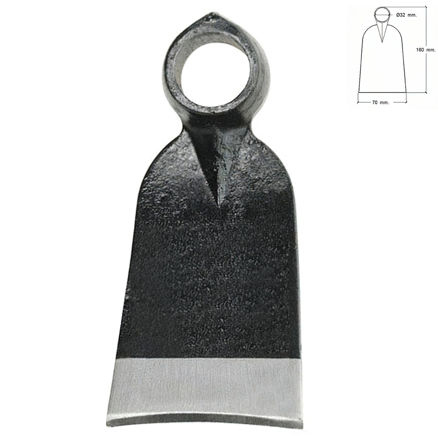 Enxada forjada sem cabo 343/310 gramas