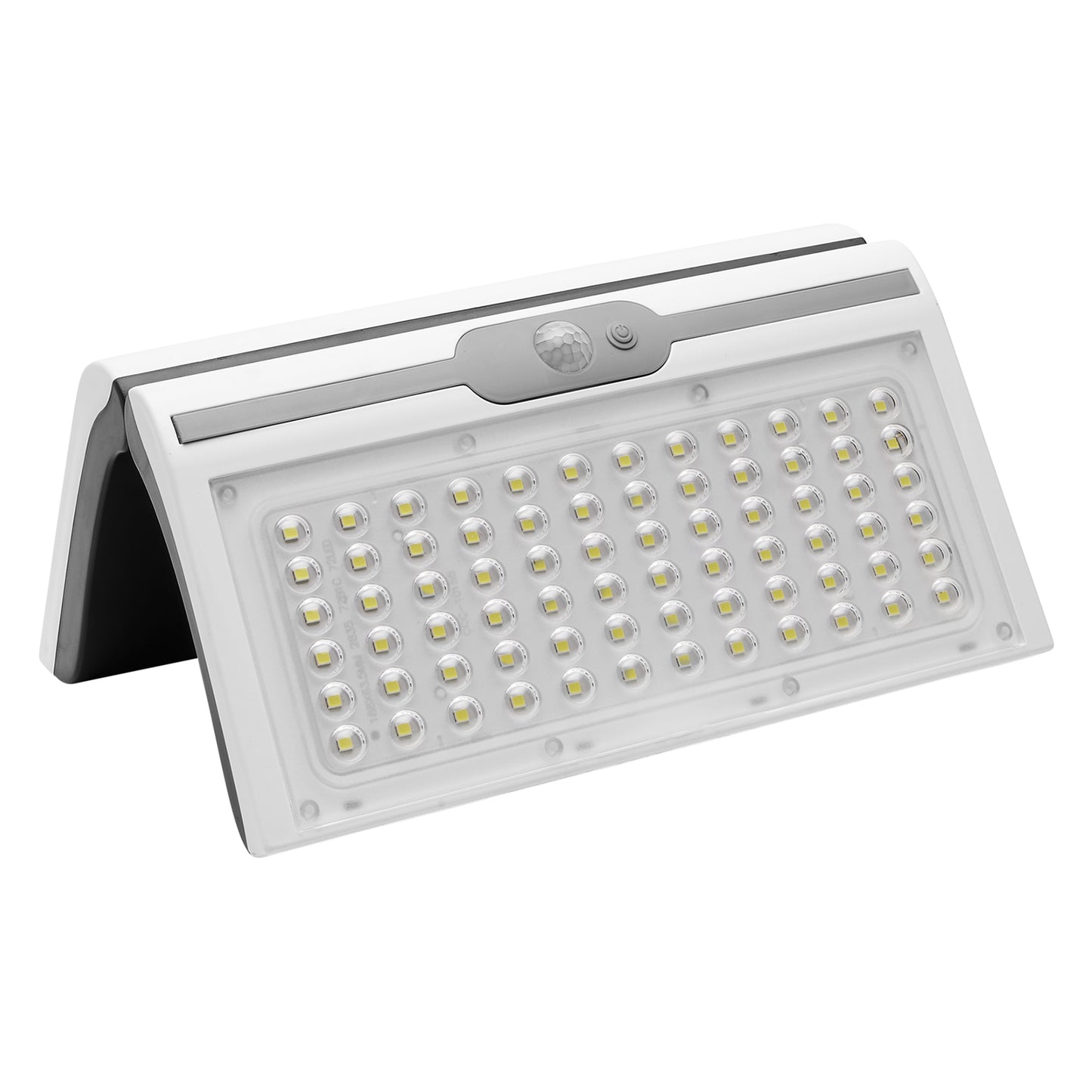 Candeeiro de parede LED branco para jardim / candeeiro solar com sensor de movimento e crepúsculo. IP44