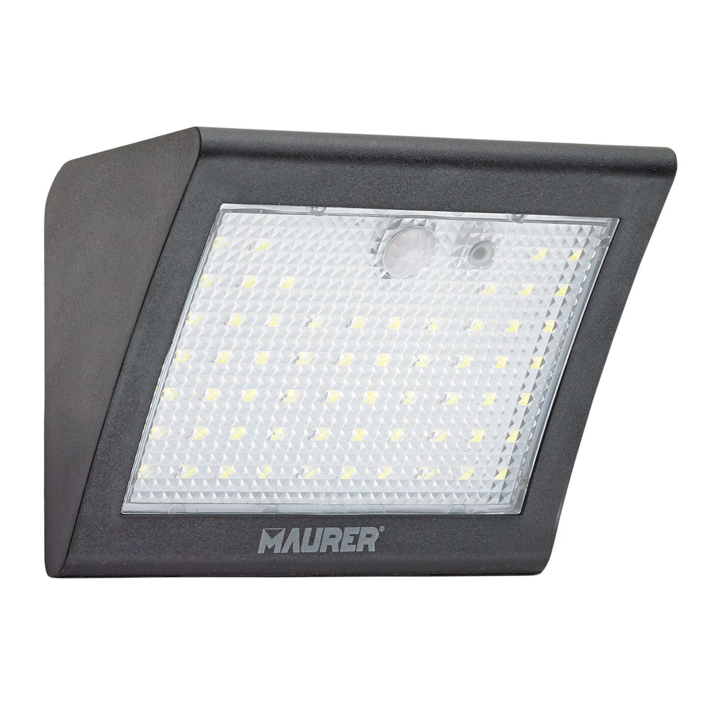 Luminária de parede com led solar 250 lúmens com sensor de movimento e crepúsculo IP65