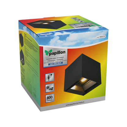 Aplique Solar Led 800 Lumenes Con Detector Movimiento / Crepuscular Protección IP65