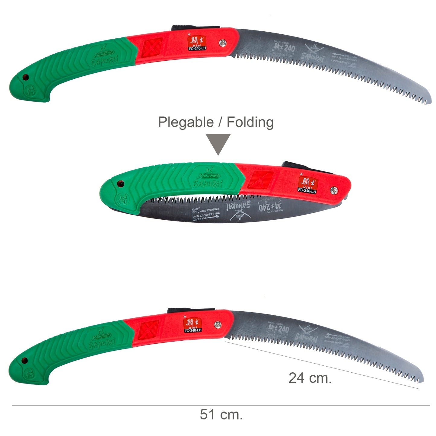 Serra dobrável Samurai GC 240 mm.
