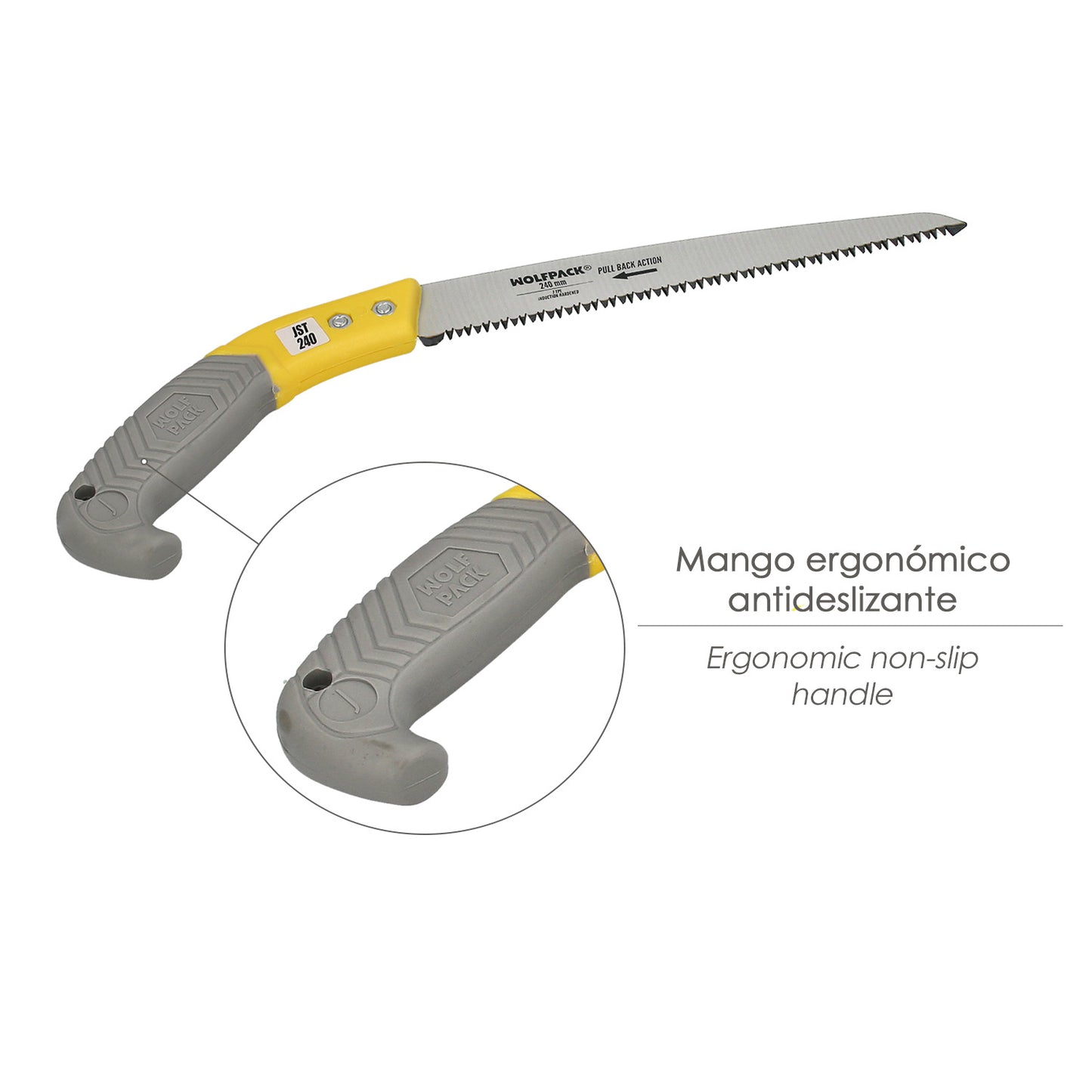 Serrucho Podar Recto Mango TPR JST 240 mm.