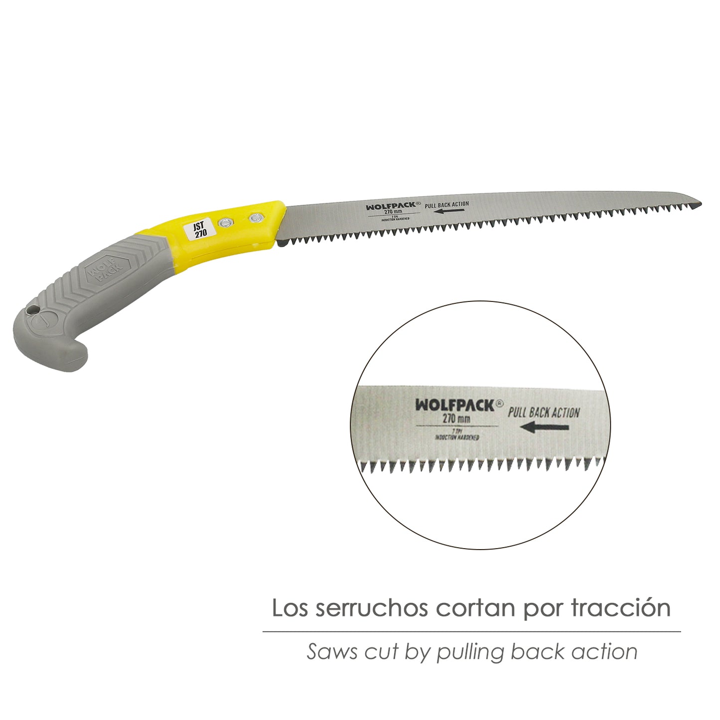 Serrucho Podar Recto Mango TPR 270 mm. Con funda