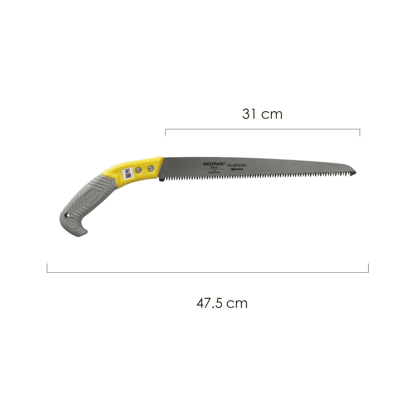 Serrucho Podar Recto Mango TPR JST 300 mm.