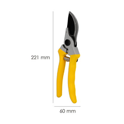 Tijera Podar 1 Mano Japonesa Akagi T-4S  220 mm. Mangos Aluminio Endurecido, Hoja Recubierta PTFE