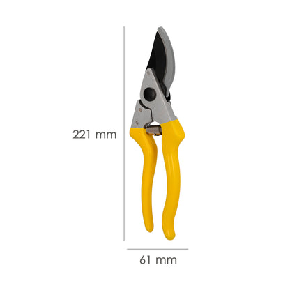 Tesoura de Poda Japonesa 1 Mão Akagi T-8S 220 mm. Lida com alumínio endurecido, lâmina revestida com PTFE