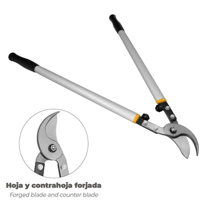 Tesoura de Poda 2 Mãos Forja Profissional e Alumínio 75 cm.