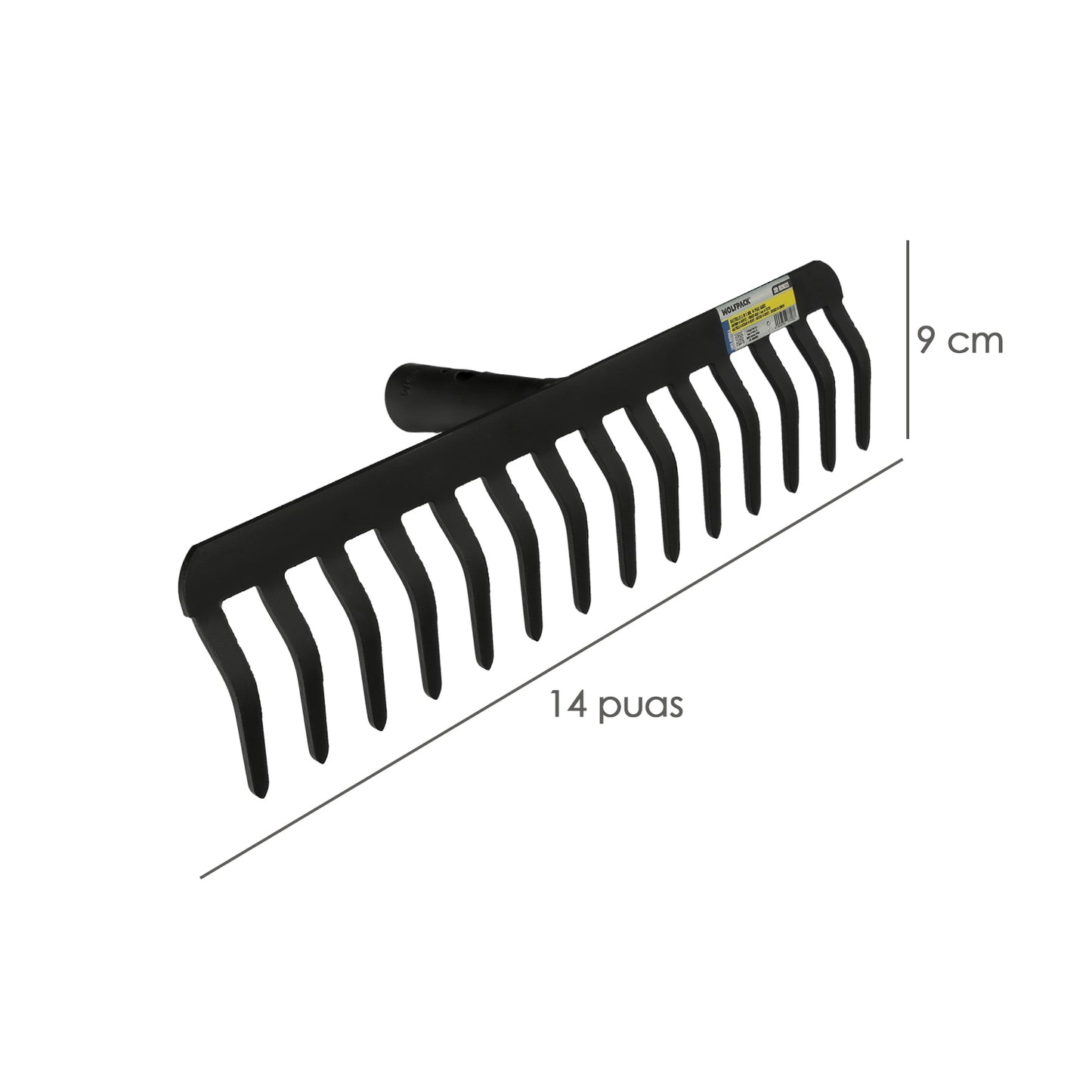 Rastrillo Sin Mango 5 mm. 14 Puas Agrícola