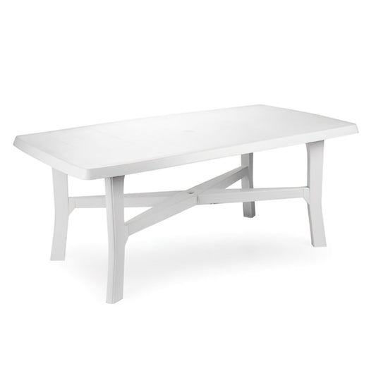 Mesa Resina Branca 180x100 cm.