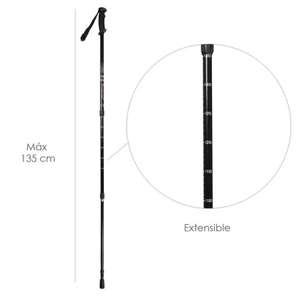 Cane Bordon Walking Extensível 0,65-1,35 metros Preto