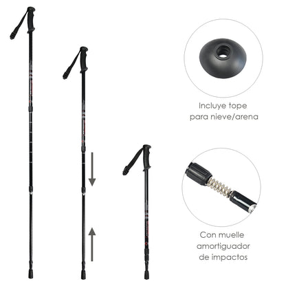 Cane Bordon Walking Extensível 0,65-1,35 metros Preto