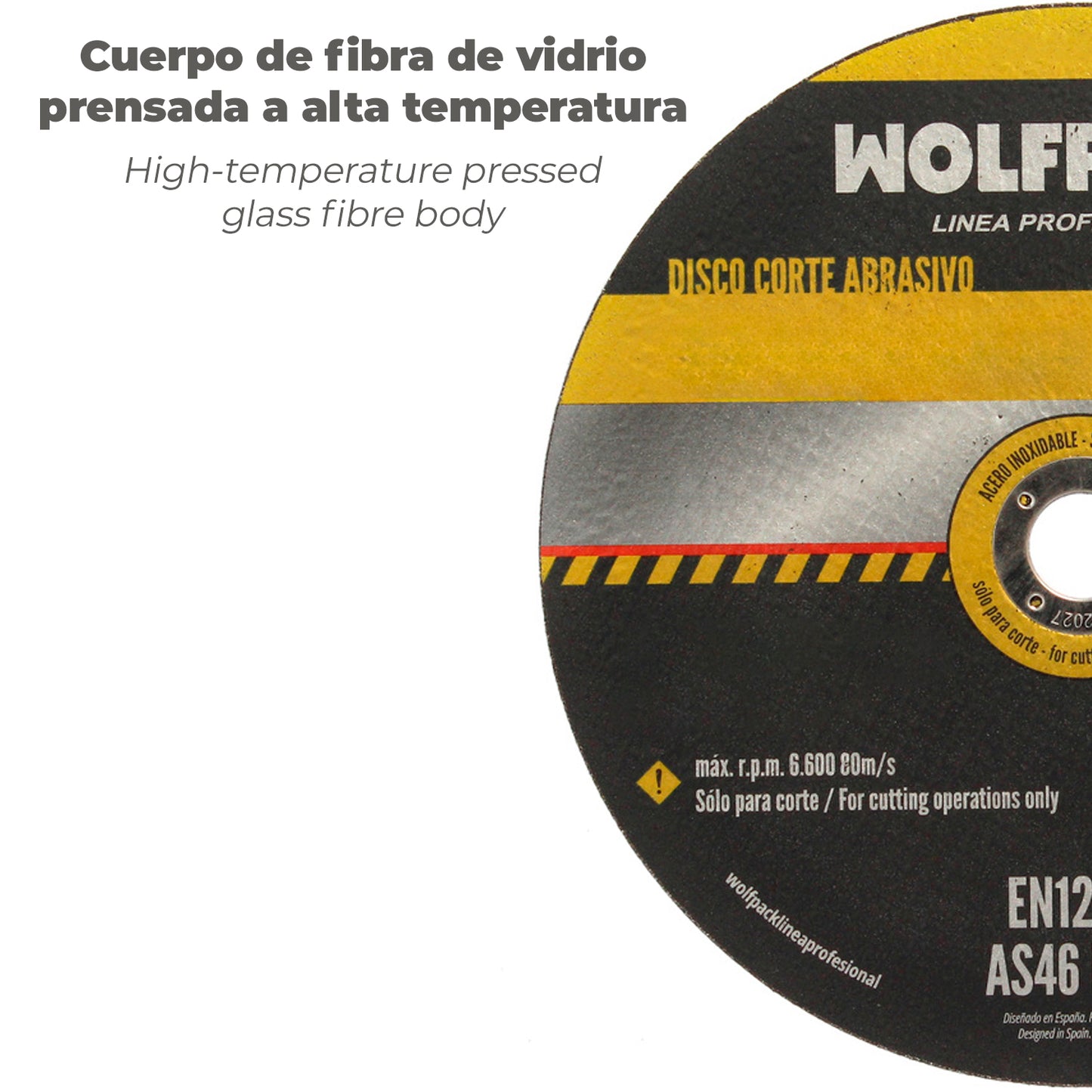 Disco Corte Abrasivo Acero Inoxidable Ø 115x Ø 22,2 mm Espesor 1,0 mm. Disco Radial / Amoladora Universal